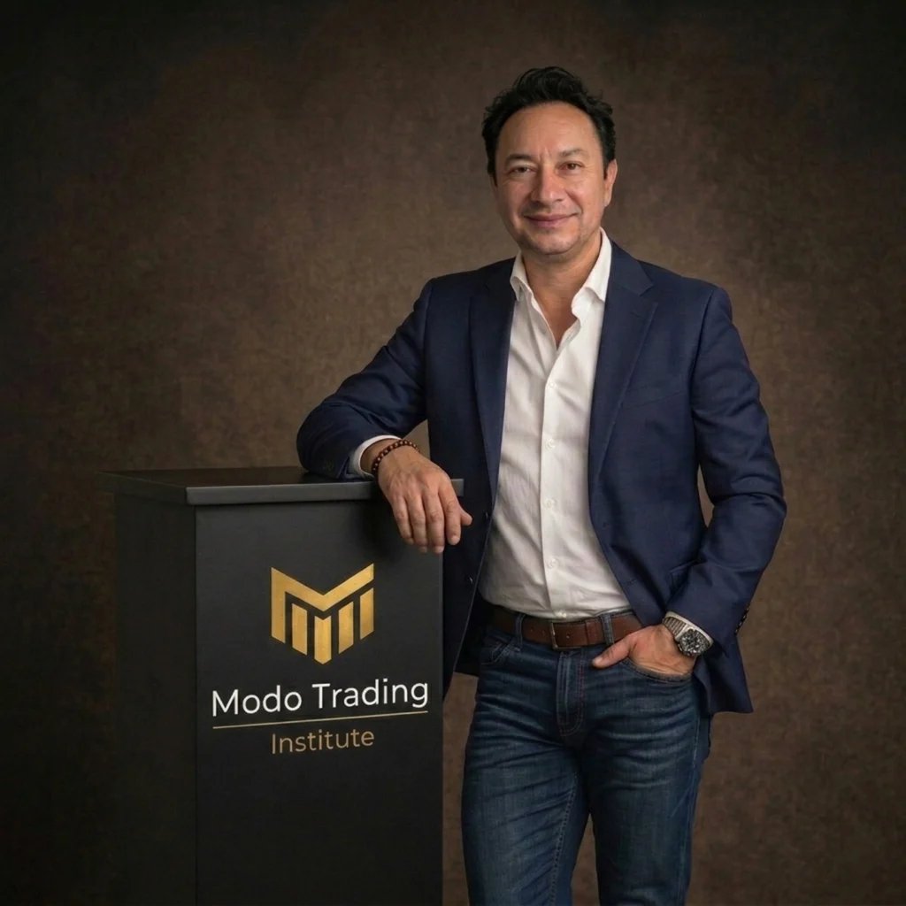 Foto profesional del fundador de Modo Trading Institute.